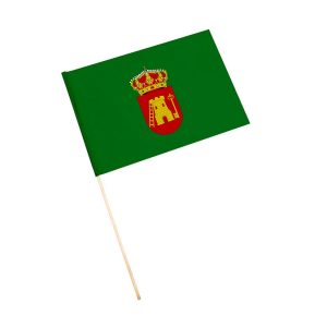 Bandera con palo Cárcheles